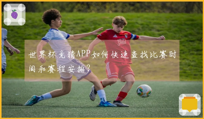 世界杯竞猜APP如何快速查找比赛时间和赛程安排？