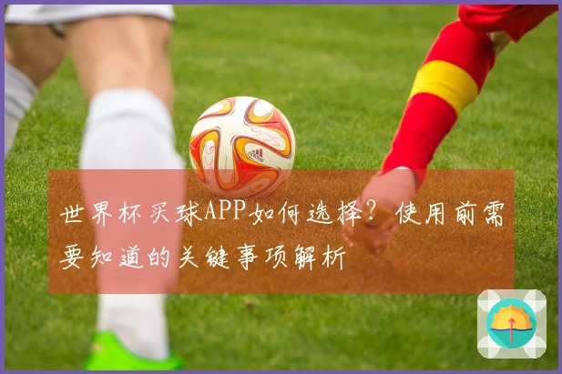 世界杯买球APP如何选择？使用前需要知道的关键事项解析
