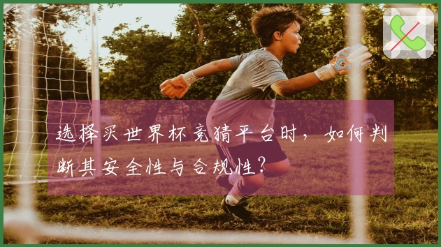 选择买世界杯竞猜平台时，如何判断其安全性与合规性？